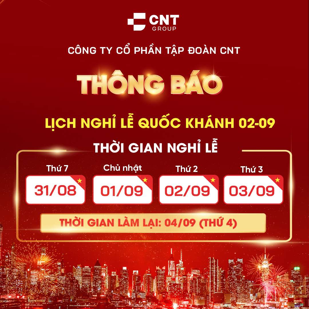 THÔNG BÁO VỀ LỊCH NGHỈ LỄ QUỐC KHÁNH 2/9/2024